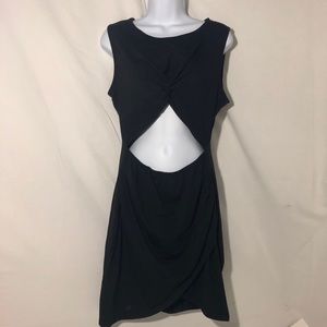 SEXY CUTOUT SLEEVELESS BLACK DRESS SIZE LARGE